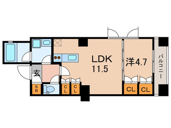 コンフォリア東池袋ＷＥＳＴの物件間取画像